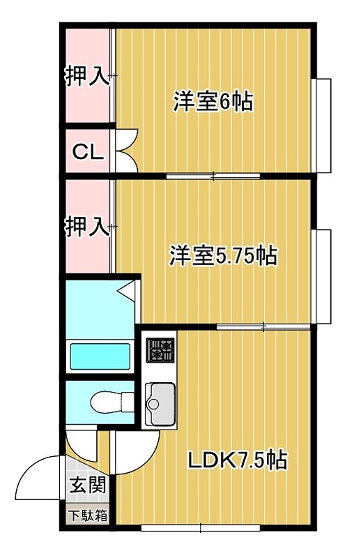 コーポエルム 間取り