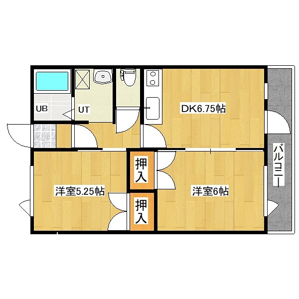 ハイツ学園通 間取り