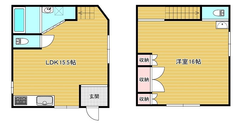 北海道網走郡美幌町東一条北１丁目2-6 間取り