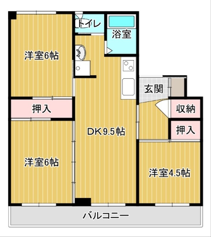 グランメール向陽０１ 間取り
