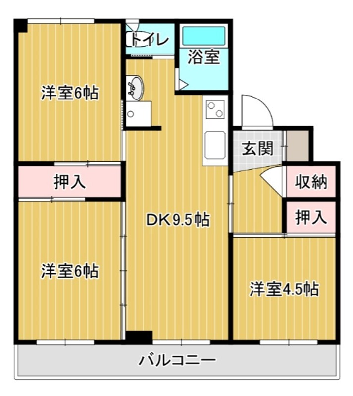 グランメール向陽０１ 間取り