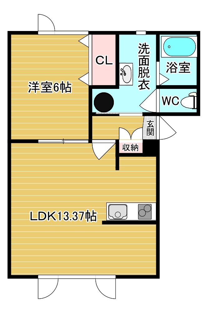 サンライズ駒場 間取り