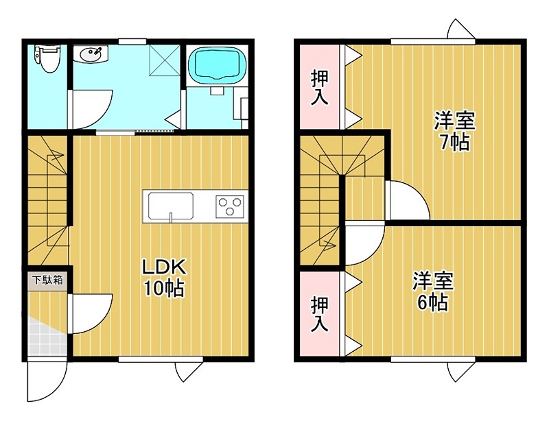 ハッピーとん田 間取り
