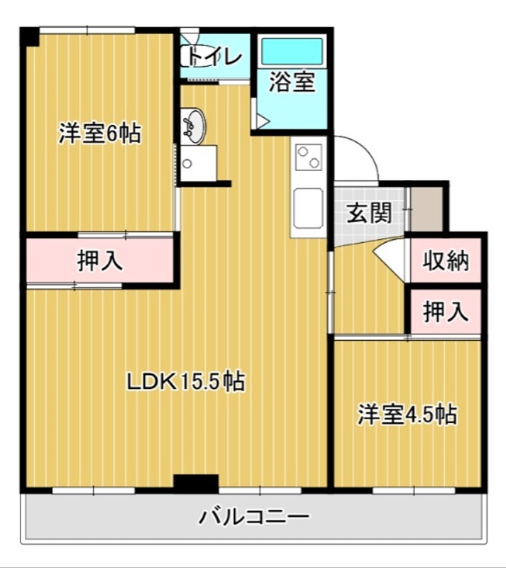 グランメール向陽０２ 間取り