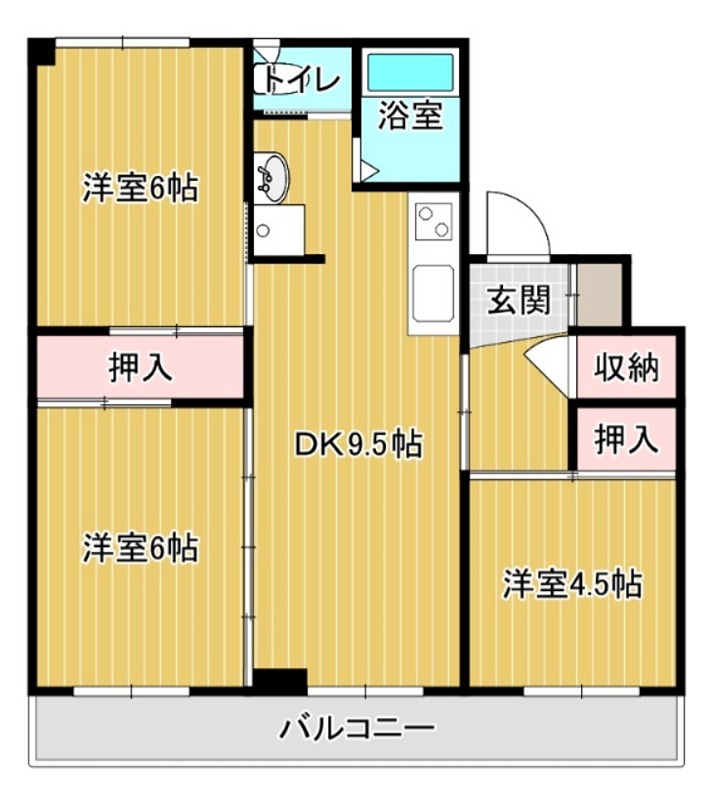 グランメール向陽０２ 間取り