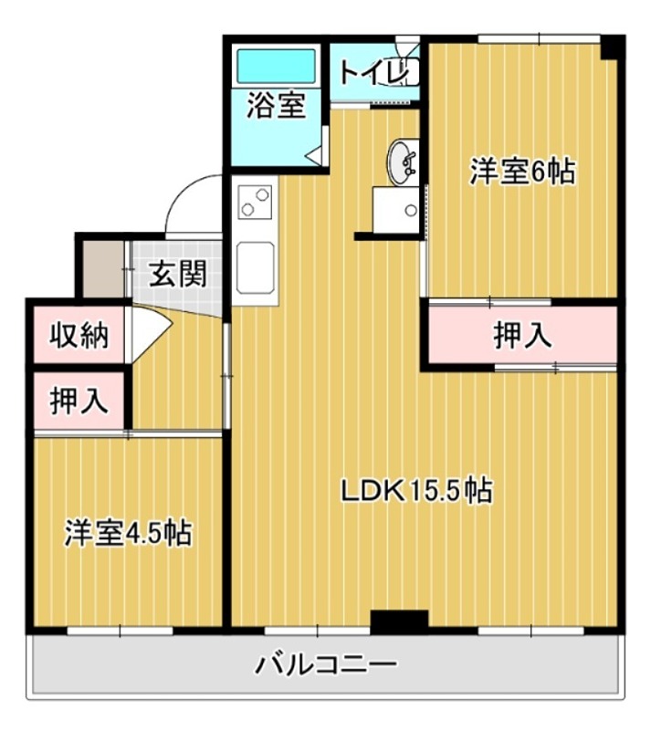 グランメール向陽０２ 間取り