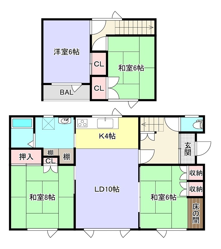 北海道北見市桂町４丁目215番地10 間取り