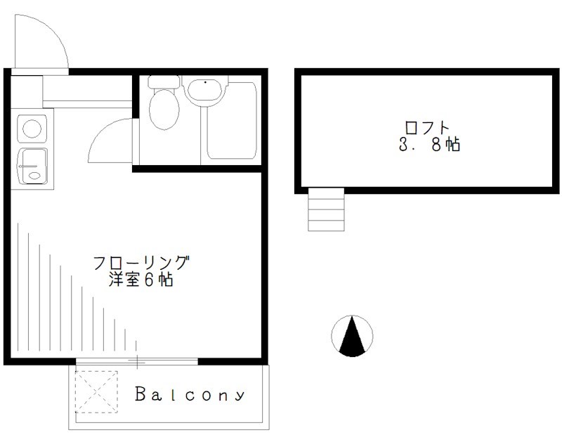 ヴィラ松庵Ａ棟 間取り