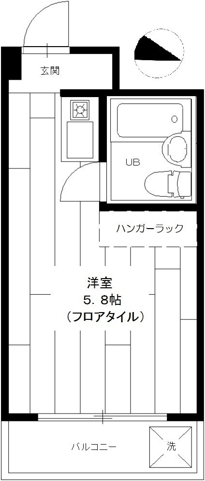 小金井ハイツ 405号室 間取り