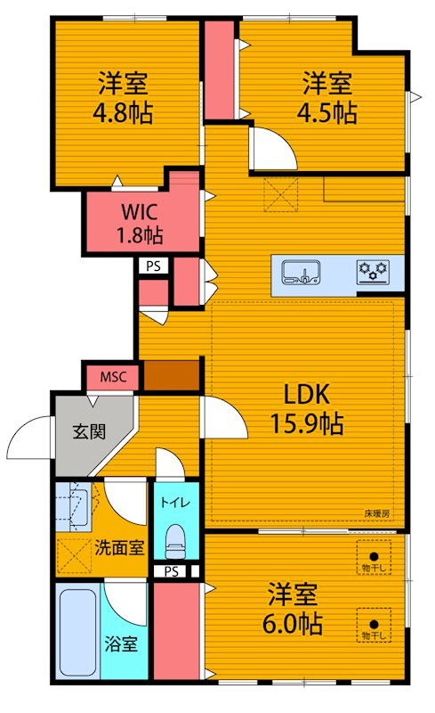 Encore Manor  （アンコールマナー） 間取り