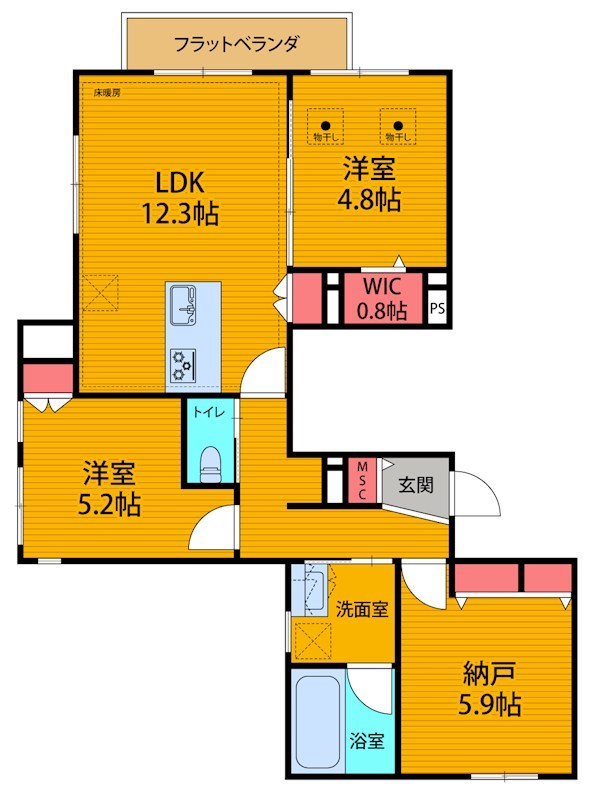 Encore Manor  （アンコールマナー） 間取り