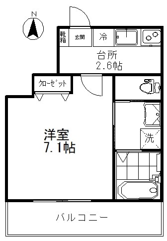 レセーナ滝野川 202号室 間取り