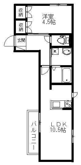 Full Field 101号室 間取り