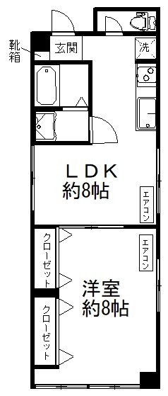 花村ビル 401号室 間取り