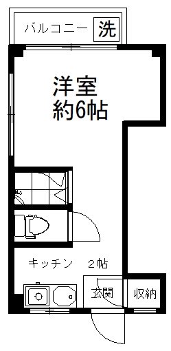 コーポ北澤 301号室 間取り