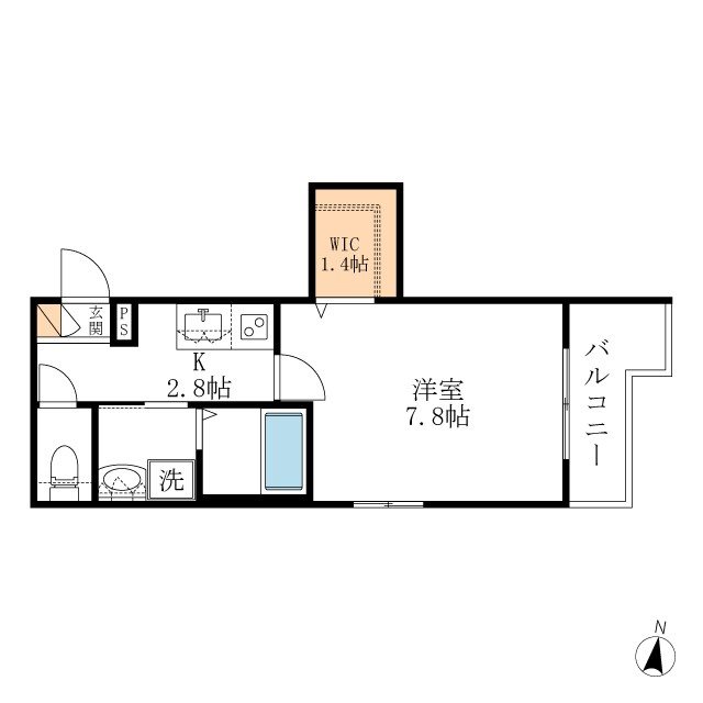 氷川町Maison Harunohi 102号室 間取り