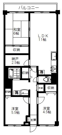加賀町グリーンハイツ 間取り