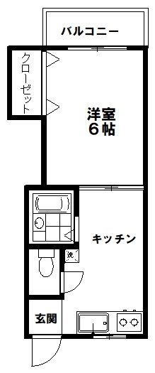 第一はない荘 103号室 間取り