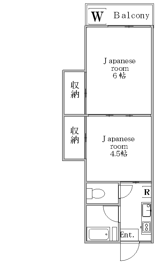 滝野川コーポラス 205号室 間取り