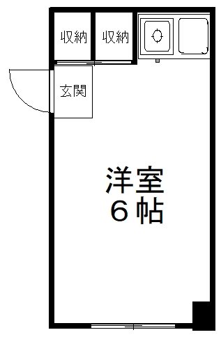 宇津木アパート  ７号室 間取り