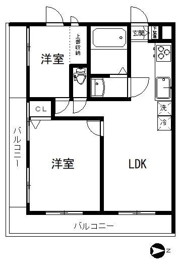 保坂ビル 402号室 間取り