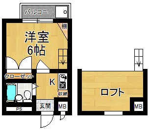 マンションフィールドナウ 間取り図