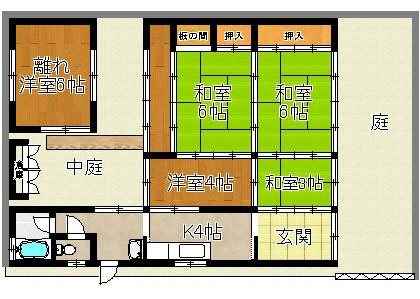 大谷一戸建 間取り図