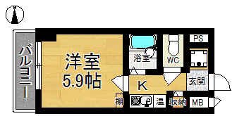 コーポひろおか 間取り図