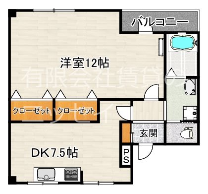 マンションキタⅡ 間取り図