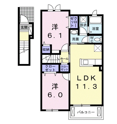 サンリットＡ 間取り図