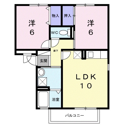 アルタイル梅美台 間取り図