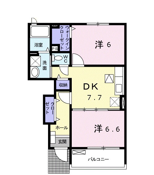 サンライズ大安 間取り図