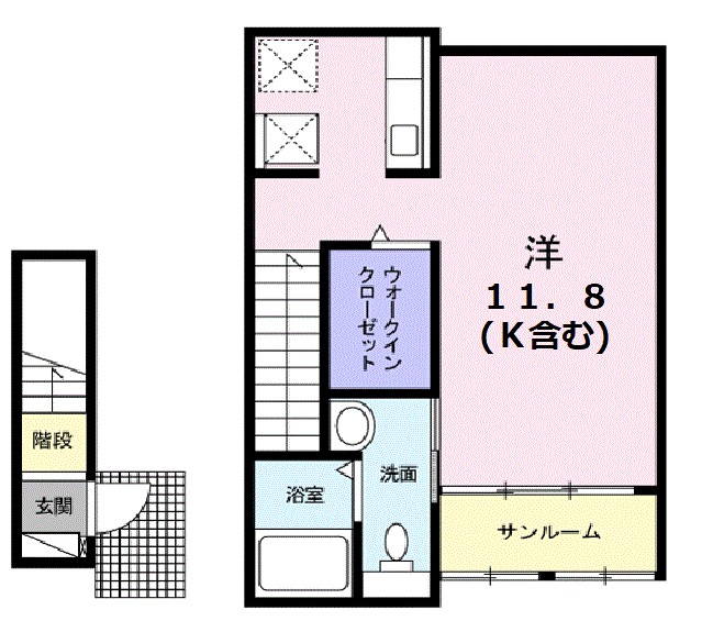 クレール（奈良市） 間取り図