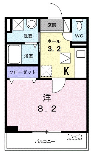 ハーベストⅠ 間取り図