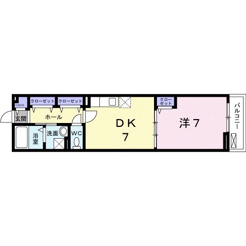 ウエストメゾンＢ 間取り図
