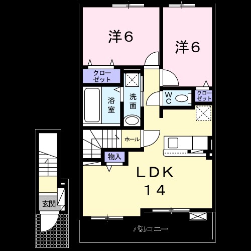 ハレ・コア 間取り図