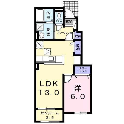 コンフォール州見台７番館 間取り図