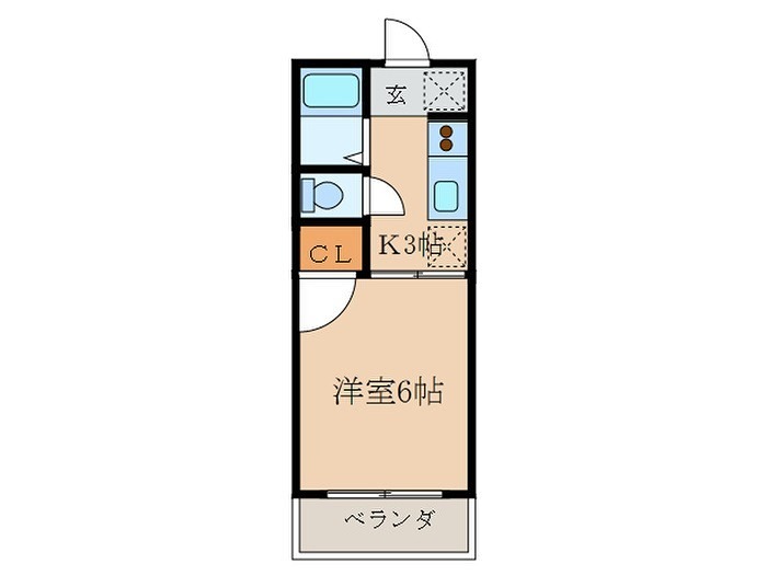 カレッジサイド寺田 間取り