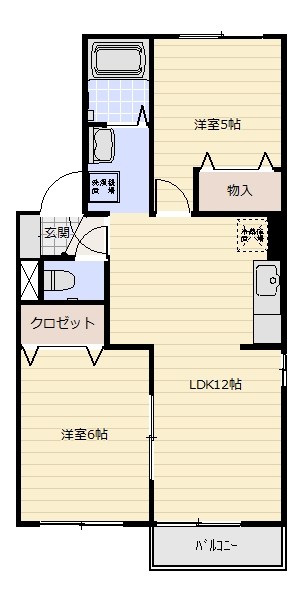 ピュアタウン南逆井Ｂ 間取り