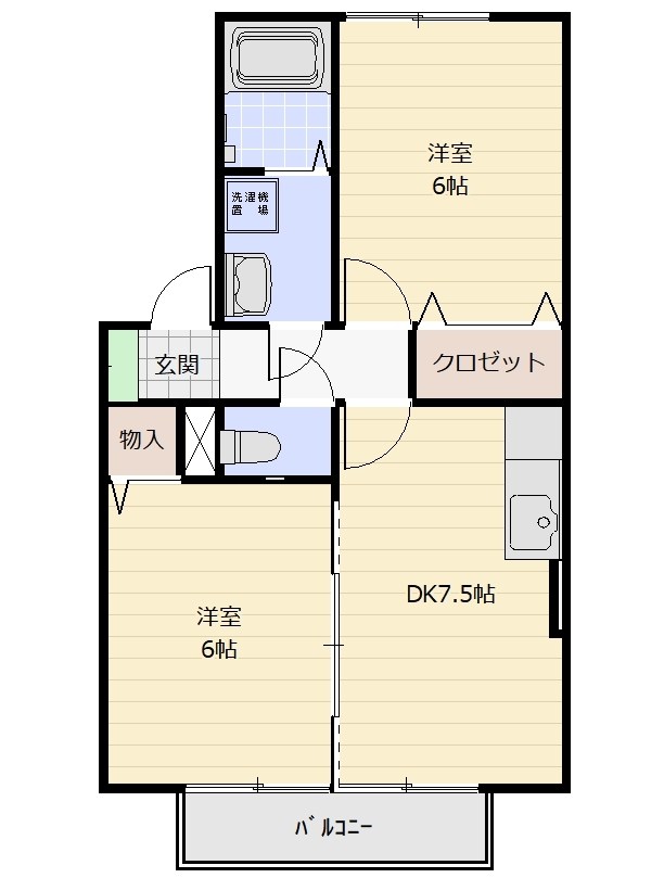 フレシールB 間取り