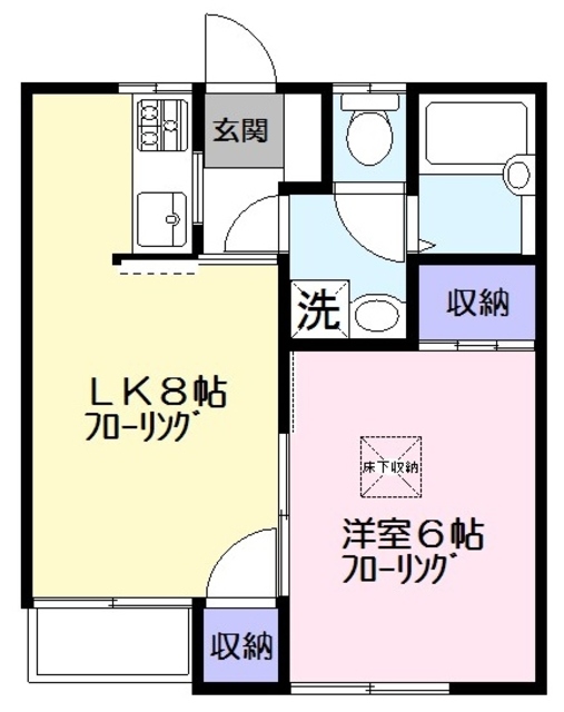 ハイツプリズムＡ棟 間取り
