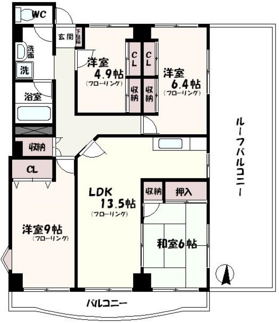 グランメール成城 間取り