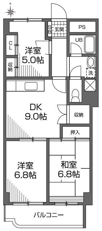 グランメール成城 間取り