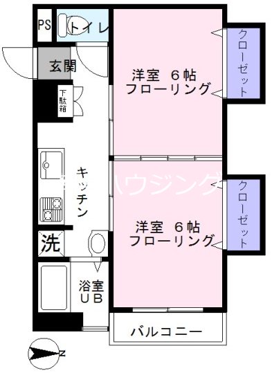 東京都杉並区上高井戸１丁目5-17 間取り