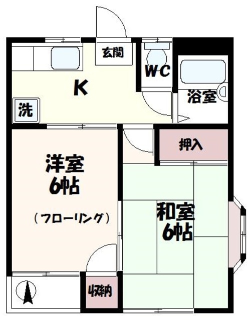 ハイツプリズムＢ棟 間取り