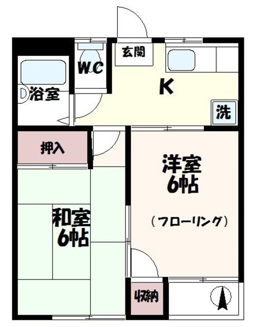 ハイツプリズムＢ棟 間取り