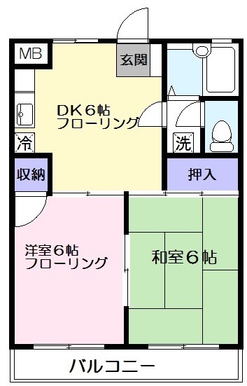 プレズントハイツ麻生２号館 間取り