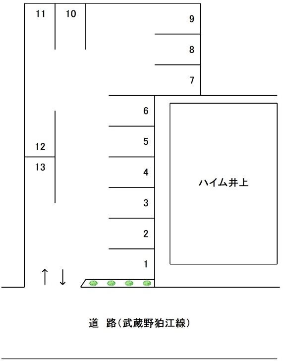 井上第二駐車場 間取り