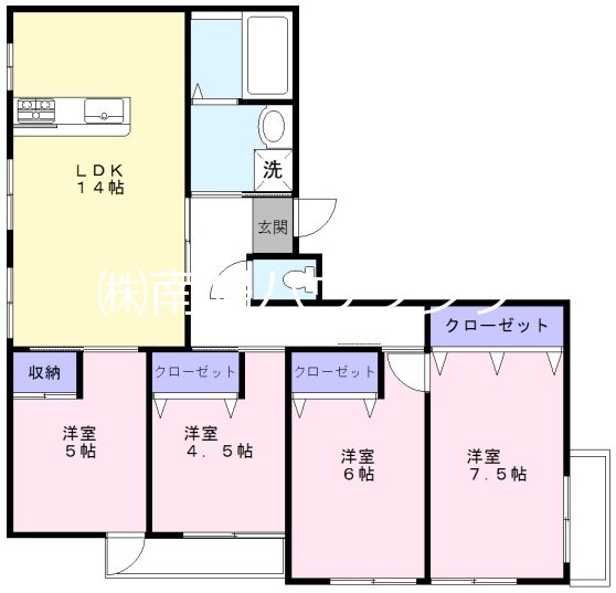 コアパレス常葉10 間取り
