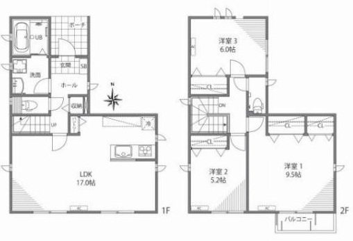 西つつじヶ丘1丁目戸建 間取り
